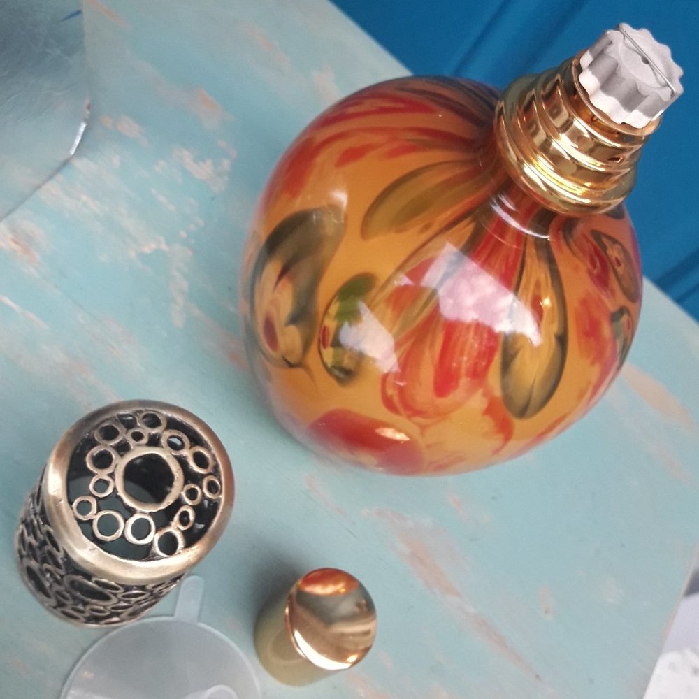 NEW Millefiori Blown Glass Oil Lamp Nwt La Tee Da New in Box Millefiori Art - Picture 4 of 16